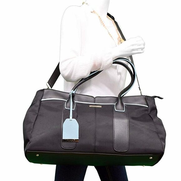 TAHARI NEW YORK Madison Avenue 21" Travel Duffel Women's Bag, Black - Picture 4 of 7